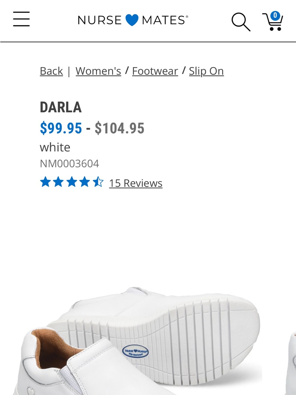 Nurse Mates Darla Women’s White Slip-On Clogs